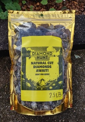 Diamond Hunt 2.5 LB Pay Dirt Crater Diamond State Park - Genuine Diamond & Bonus