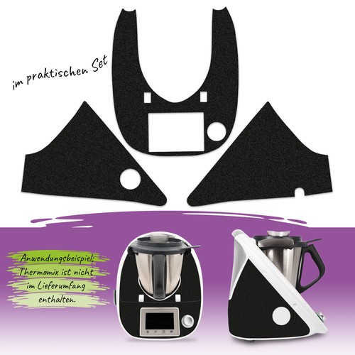 Decoración Pegatina Thermomix Lámina Cocina TM5 Protección - Brillo Negro - Imagen 3 de 5