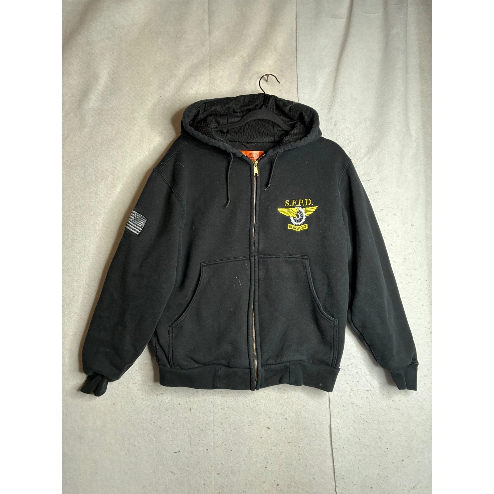 CornerStone SFPD Honda Unit Full Zip Hoodie Black Mesh Lined Mens Medium CS620
Opens in a new window