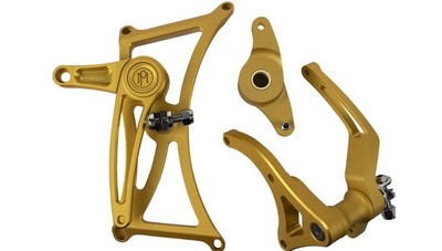 Performance Machine Mid Controls Gold Ops Harley FL Touring 2009-2013