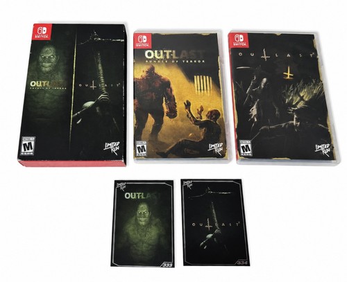 Outlast Bundle of Terror & Outlast 2 Dual Pack (Nintendo Switch) LRG CIB Cards