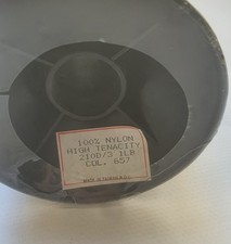 STRONG Industrial Sewing Thread For Leather Canvas 1LB/Cones BLACK Marine Grade