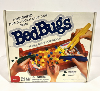 BED BUGS A MOTORIZED FRANTIC CATCH & CAPTURE BOARD GAME HASBRO PATCH PRODUCTS