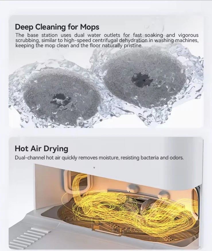 JONR P20 Pro Saugroboter mit Wischfunktion,All-in-One,Ausziehbarem Arm,8000Pa - Bild 3 von 4