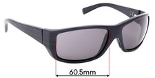 SFx Replacement Sunglass Lenses fits Maui Jim MJ123 Wassup - 60mm Wide