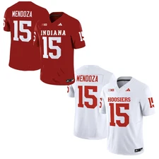 Men's Hoosiers 2025 #15 Mendoza Limited Stitched Jersey