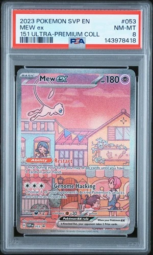 2023 POKEMON 151 ULTRA-PREMIUM COLLECTION PROMO #053 MEW EX PSA 8