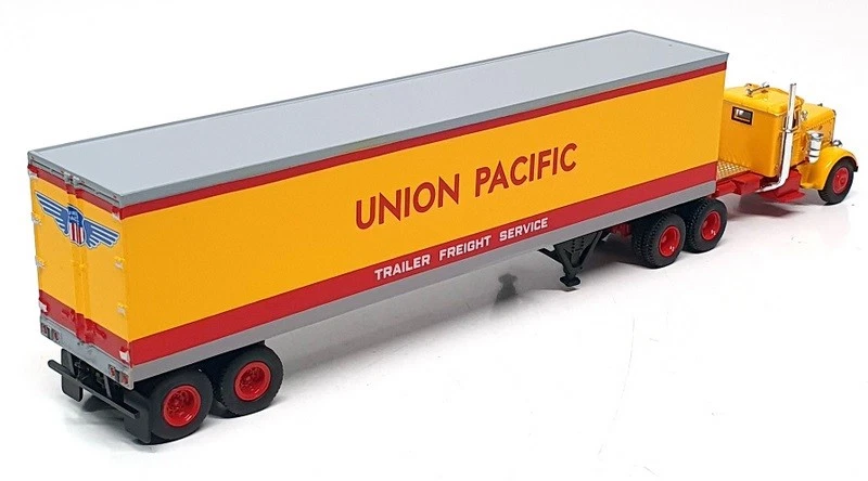 Camión y remolque Brekina escala 1/87 85765 - Peterbilt 281 Union Pacific - amarillo Foto 2 de 4