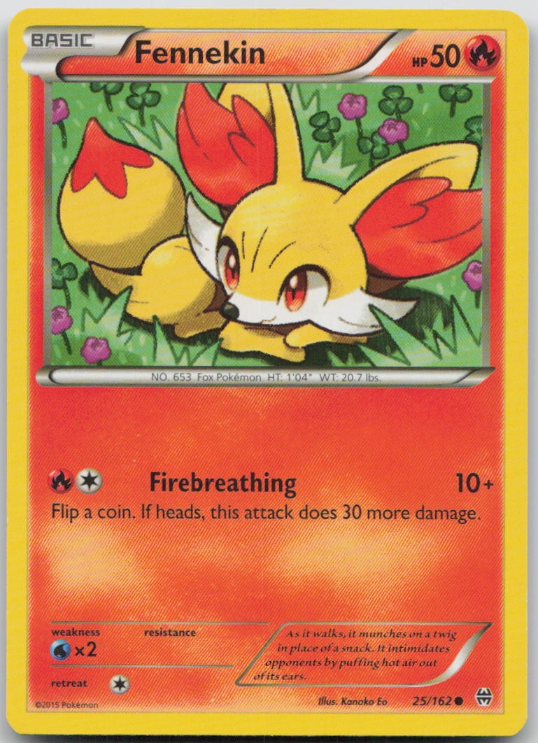 Fennekin 25/162 BREAKthrough Common Pokemon MP