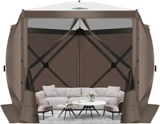 COBIZI Pop Up Gazebo Screen Tent House for Camping 10x10' Room Mosquito Netting