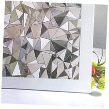 Window Privacy Film 3D No Glue Static Cling Frosted Glass 17.7" x 78.7" Pure