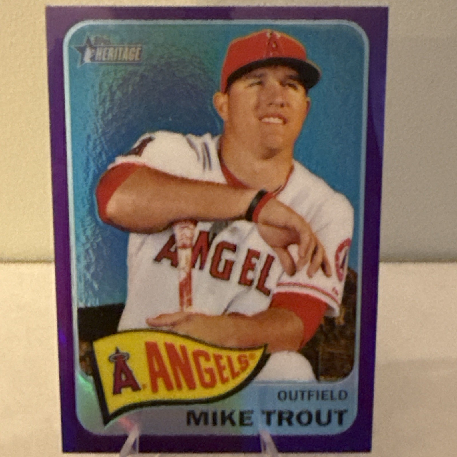 2014 Topps Heritage - Mike Trout #THC-250 Chrome Purple Refractor