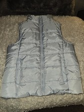 Girls Birch Stone Puffy Vest Silver size 12