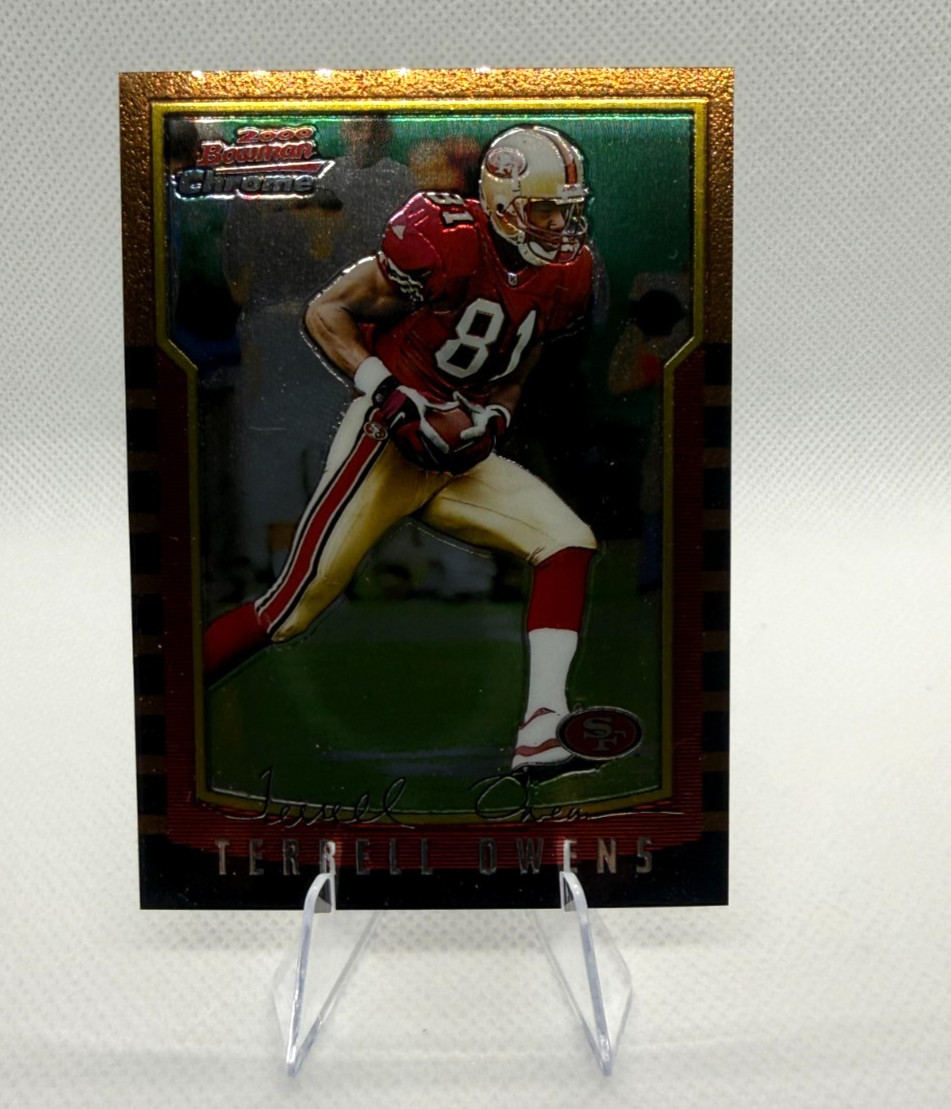 2000 Bowman Chrome - Terrell Owens #3 49ers / Cowboys / Eagles WR