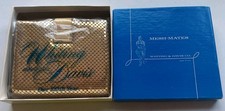 Whiting Davis Gold Mesh Wallet in Original Box New Deadstock Unused