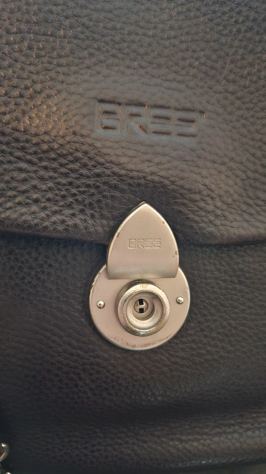 ♡ BREE ♡ EXKLUSIV ♡ TASCHE LEDERTASCHE HANDTASCHE  ♡ 26 X 22 X 9  CM ♡ BRAUN ♡ - Bild 4 von 4