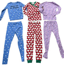Girls size 10 long sleeve pajama set bundle Hanna Andersson and Carters