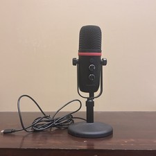 AudioPro Black USB Condenser Microphone W/ Desk Stand - lightly used