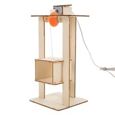 Wooden Elevator Kids Stem Projects for Ages 8-12 Science Kits, DIY White