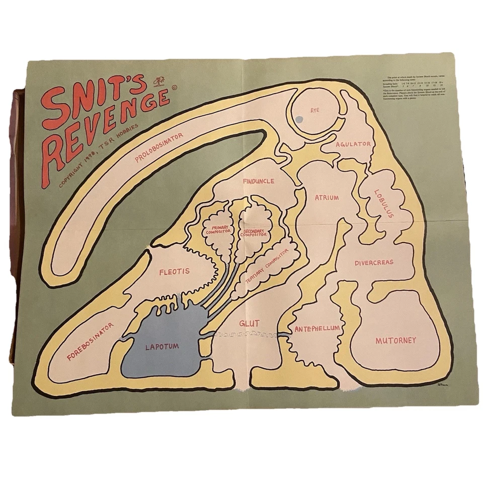 ‼️Original Vintage 1978 TSR Games Snit’s Revenge #5003 Game Only 5000 Made‼️ - Image 4 of 4