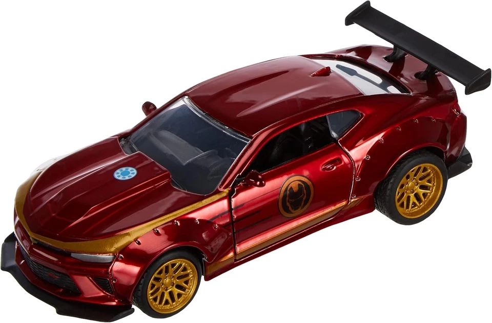 Auto Chevrolet Camaro 2016 Iron Man Con Porte Apribili in Metallo 1:32 Jada - Immagine 3 di 4