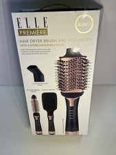 Elle Premiere Hair Dryer Brush And Volumizer with 4 Interchangeable Heads