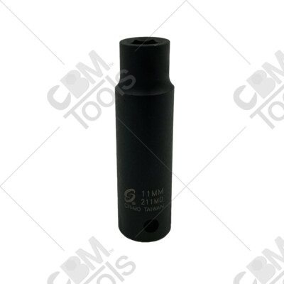 Sunex 11 Mm Deep Impact Socket – 1/2 Zoll Antrieb, Aus Chrom-Molybdän, Für Harte Einsätze