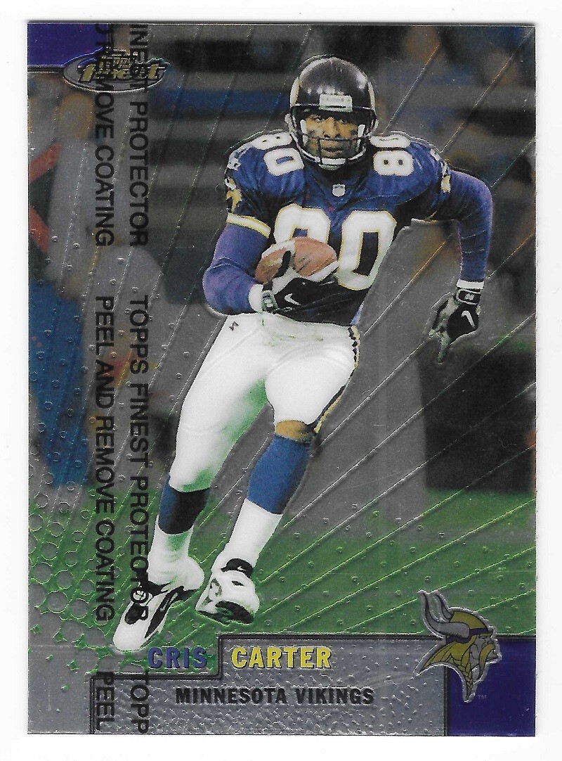 CRIS CARTER 1999 Finest Football # 24 Minnesota Vikings HOF NM