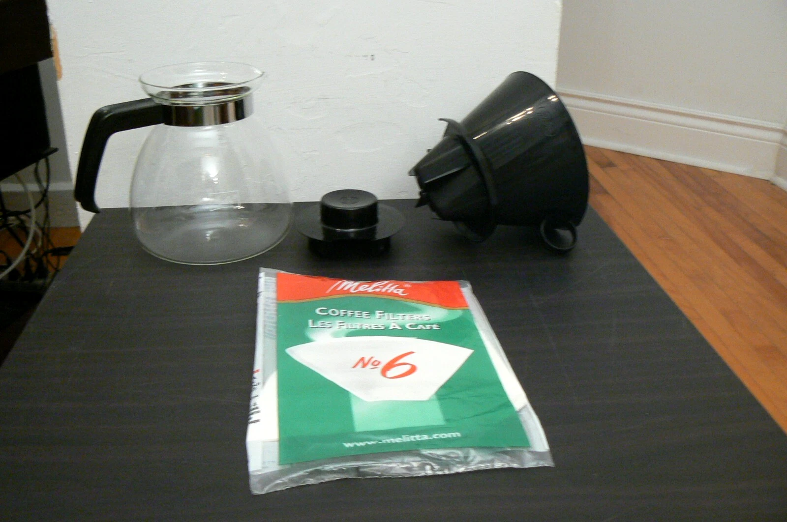 Melitta Pour Over Coffee Maker Brewer With 52 Oz. Glass Carafe Slow Drip Funnel