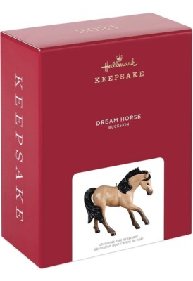 Hallmark Keepsake Christmas Ornament 2021 DREAM HORSE BUCKSKIN Pony D. Nielsen