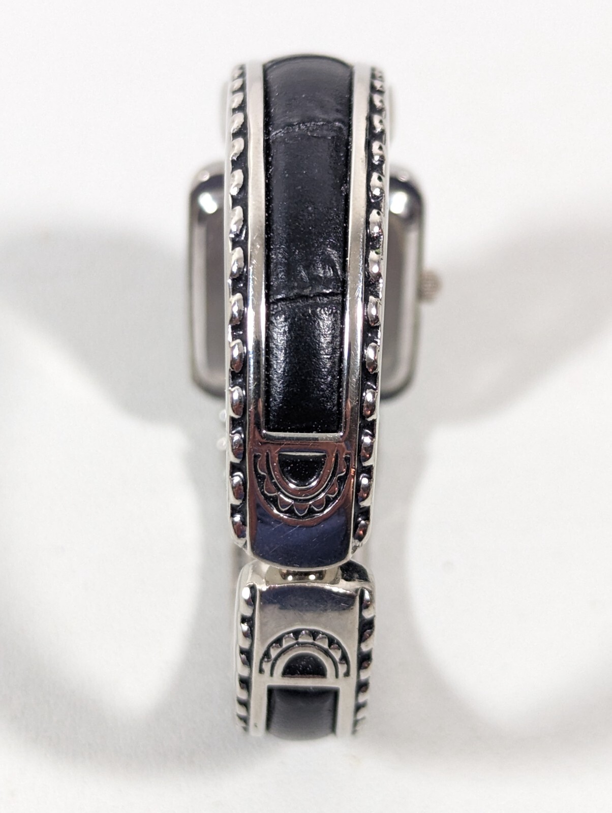 Embassy Silver Tone Dial Rectangle Case Hinge Bra… - image 4