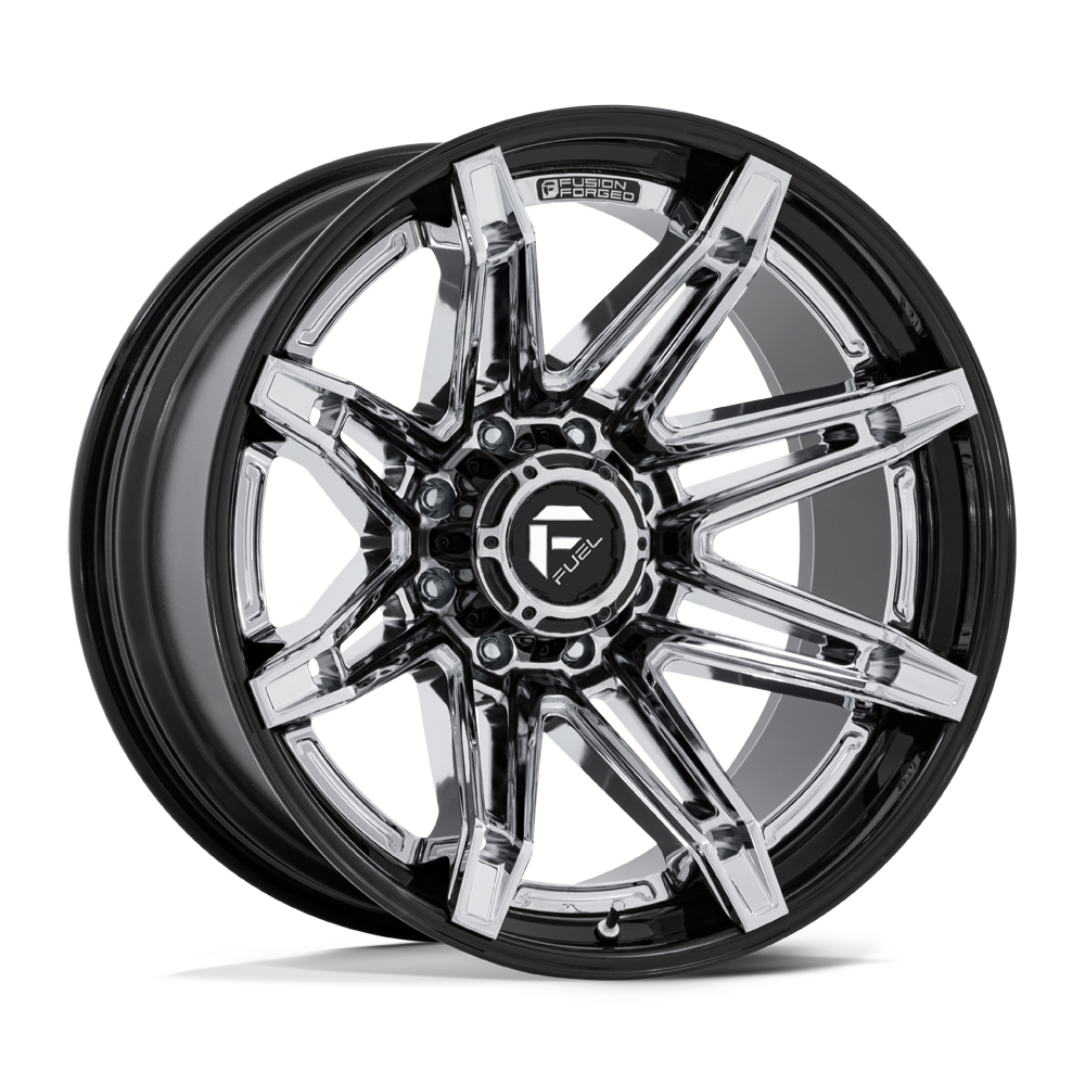 20 Inch Black Chrome Wheel Chevy GMC 2500 3500 Truck 8x180 Lug Fuel 20-inch-black-chrome-wheel-chevy-gmc-2500-3500-truck-8x180-lug-fuel