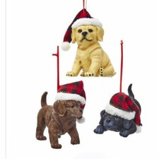 Labrador Retriever Lodge Puppy Ornament