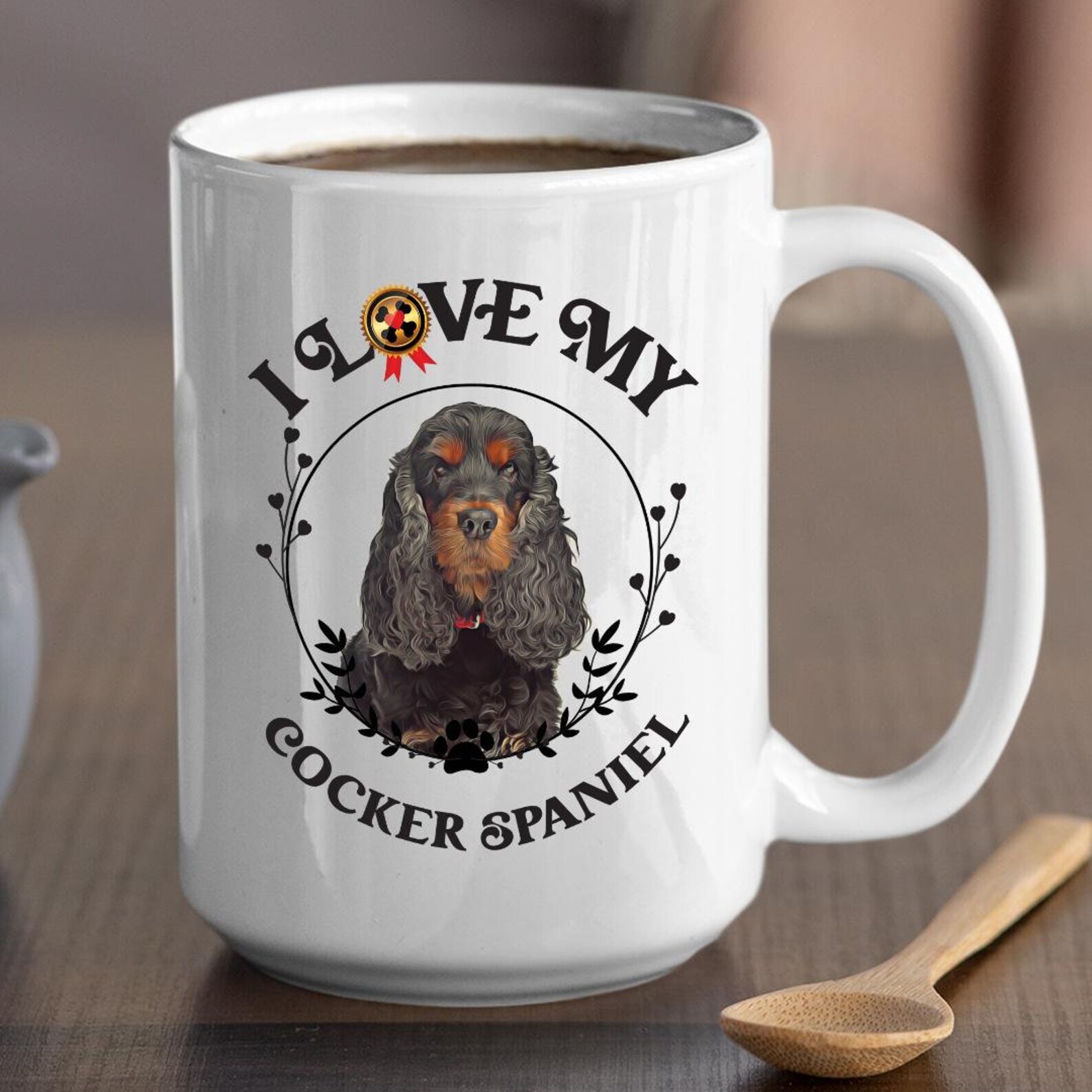 Cocker Spaniel Coffee Mug Personalized Dog Mug Custom Dog Coffee Mug Dog Lover M