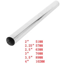 2'' 2.25'' 2.5'' 3'' 3.5'' 4'' T304 Stainless Steel Straight Pipe Tube 40'' Long