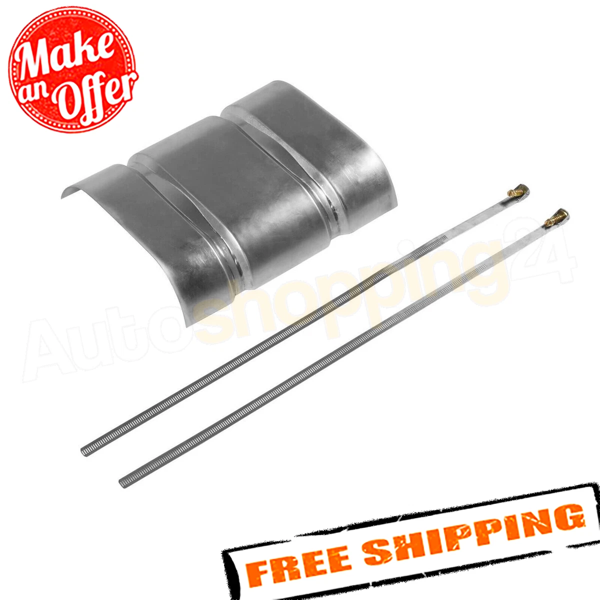 Flowmaster 51013 Aluminum Heat Shield Kit for all 40 Series Mufflers | eBay