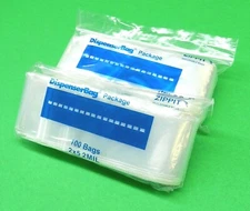 Reloc Zippit 200 2x5 Clear 2mil Reclosable Bags Poly Zip Seal Lock Bag 2" x 5"