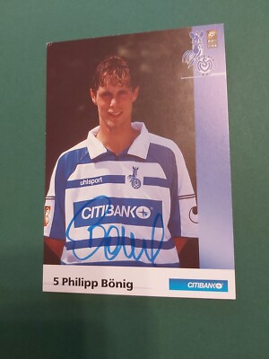 MSV Duisburg , P. Bönig , Autogrammkarte ,Fussball