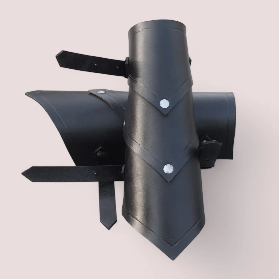 Disfraz medieval renacentista para mujer trajes de cuero LARP Foto 3 de 3