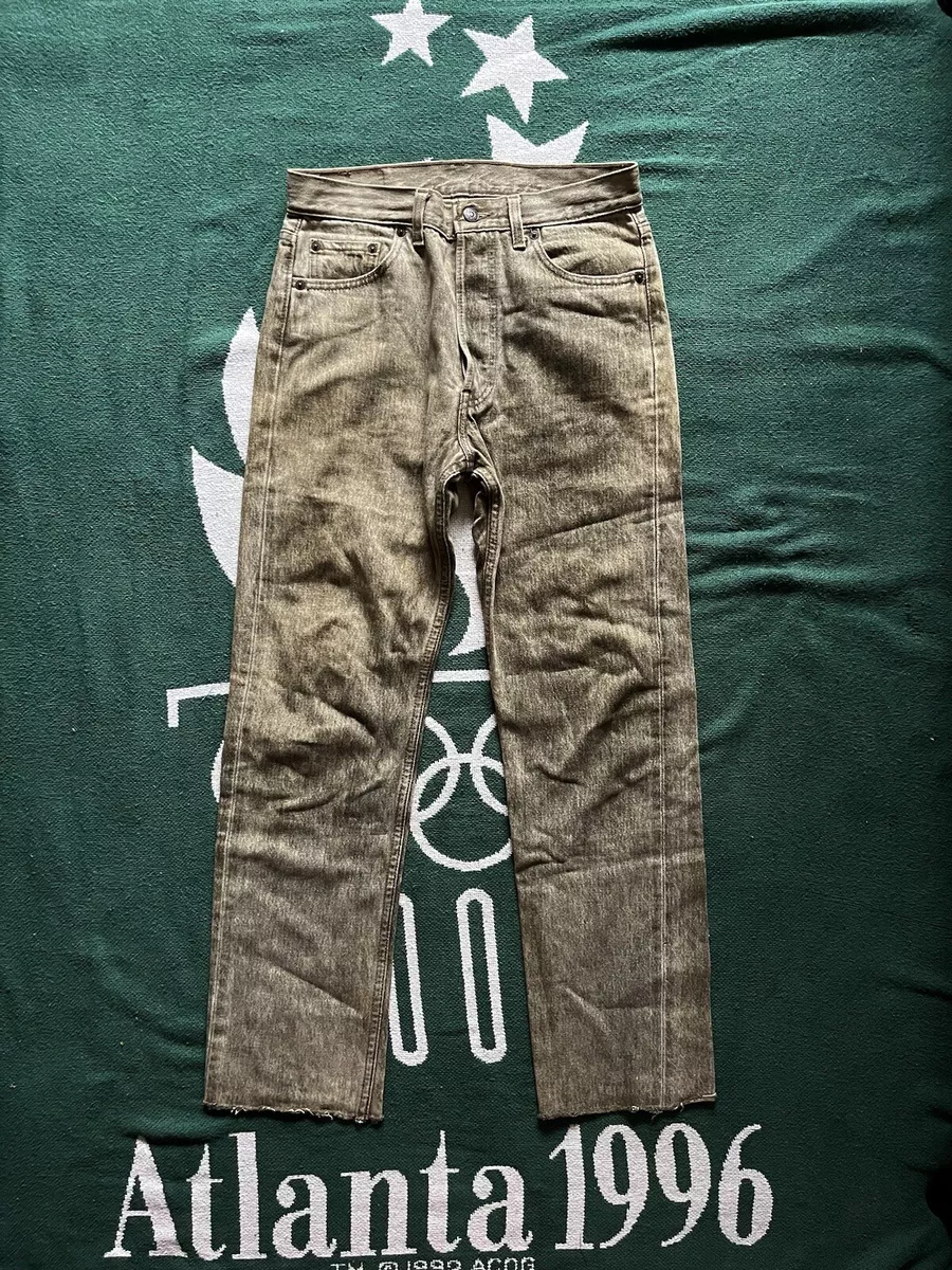 Vintage Levis 501 rust gold sand color wash