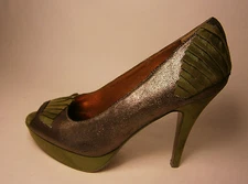 POETIC LICENCE SHOES EGYPTIAN PRINCESS BRONZE GOLD BLACK GREEN  SEXY  8.5