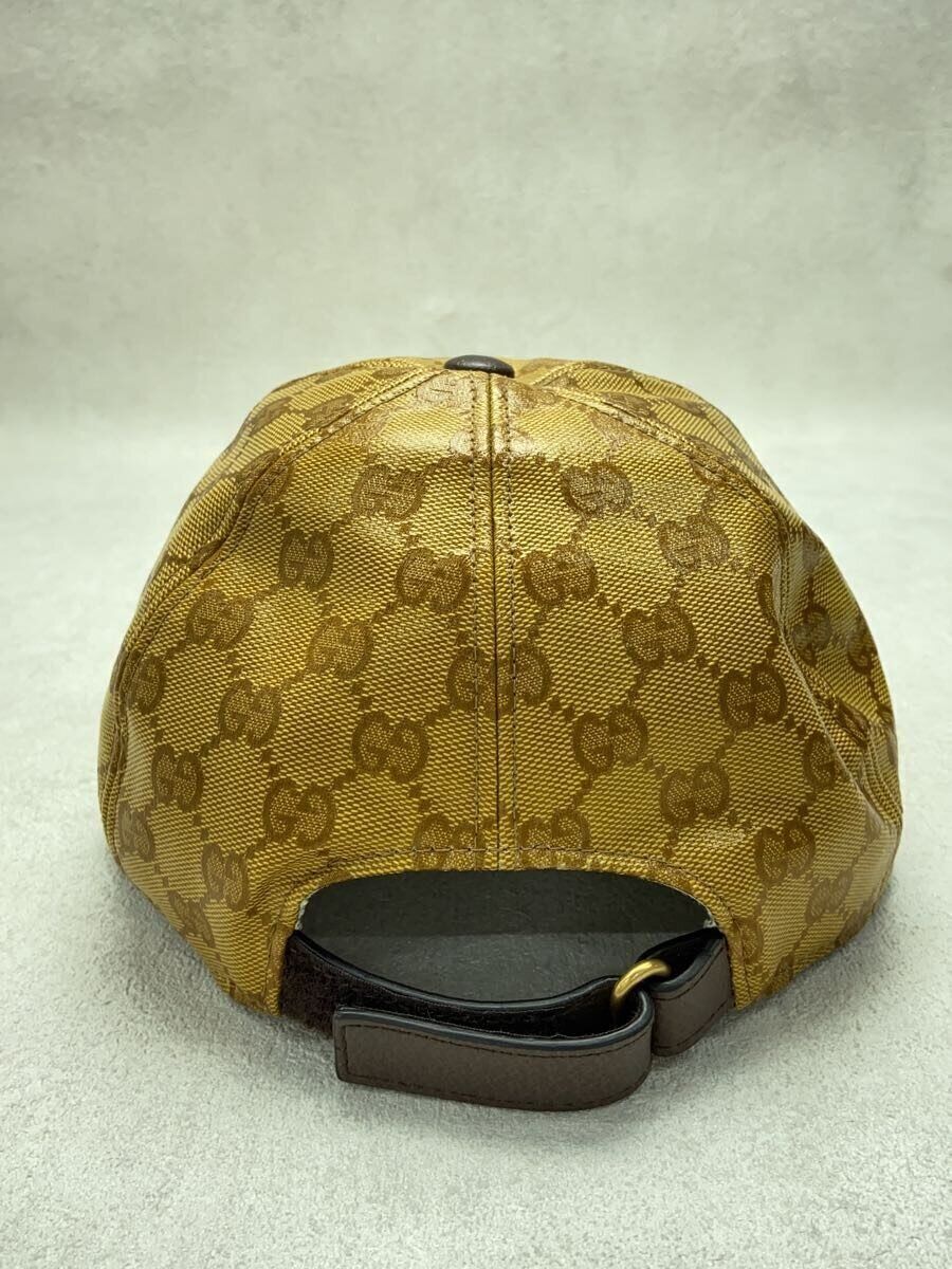 GUCCI✧キャップ グッチ/帽子/ベージュ×ダークブラウン×マルチ/サイズ：XL(60cm