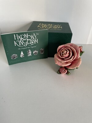 Harmony Kingdom Single Pink Rose Lord Byron's Harmony Garden Limited Edition