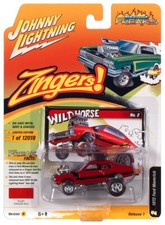 Coche diecast Johnny Lightning Street Freaks Zingers 1972 Ford Maverick escala 1:64