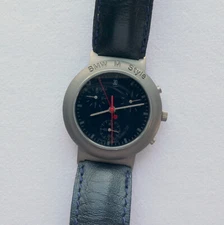 BMW M Style Power Motorsport Racing Titanium Accessory Sport Watch Chronograph