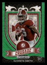 2021 Panini Prizm Draft Picks #165 DeVonta Smith Rookie Green Wave Alabama
