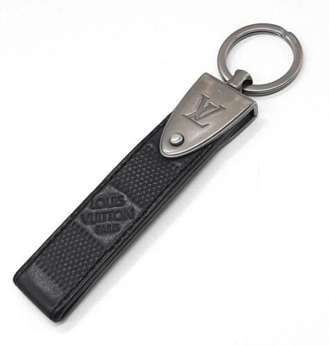 Louis Vuitton Bag charm key ring M65051 black damier canvas Authentic - 第 1/9 張圖片
