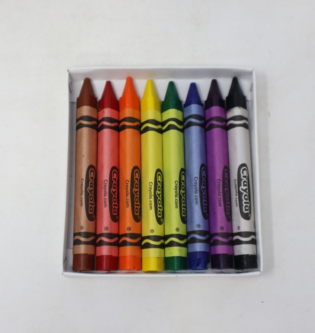 Pack of 3 Crayola Anti-Roll Triangular Crayons, 8 Assorted  Classic Colors