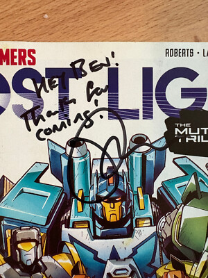 Transformers Lost Light #10 IDW 2016 Series Comic Book SIGNED James Roberts
