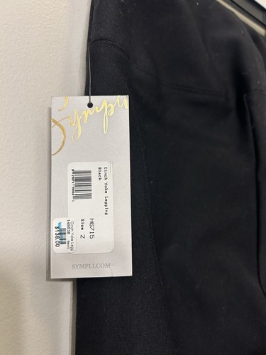 Sympli Black Cinch Stretch Leggings: NWT Size 2 - Picture 5 of 5